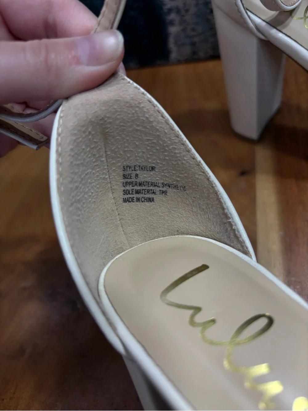 Lulus Taylor‎ Minimalist Ankle Strap Block Heels Size 8